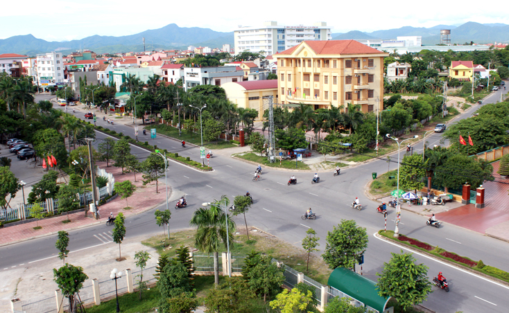 Thành phố Đồng Hới ngày càng khang trang, xanh, sạch, đẹp.