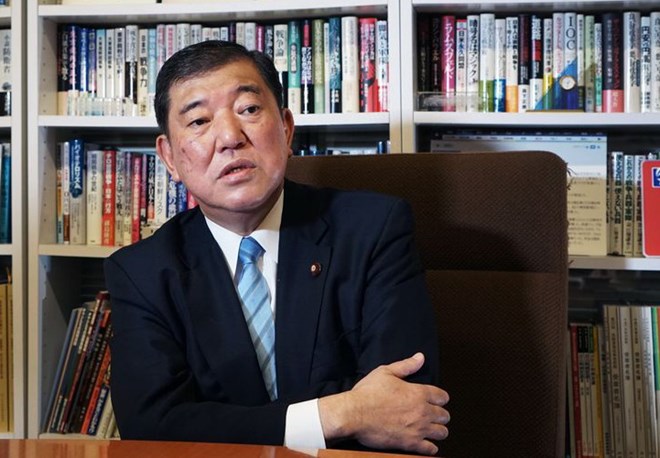 Cựu Bộ trưởng Quốc phòng Nhật Bản Shigeru Ishiba. (Nguồn: Bloomberg)
