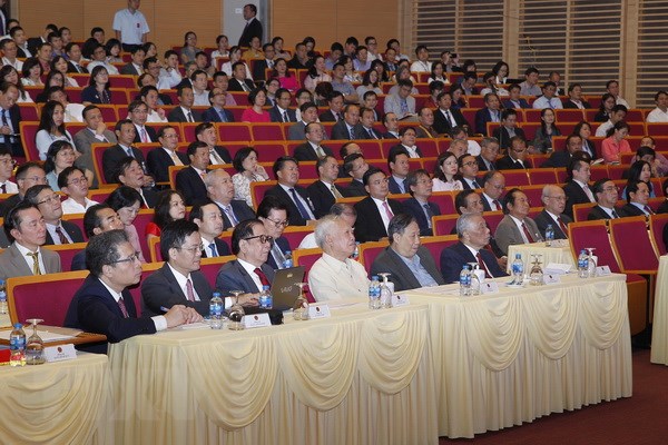 Các đại biểu dự Phiên bế mạc hội nghị. (Ảnh: Lâm Khánh/TTXVN)