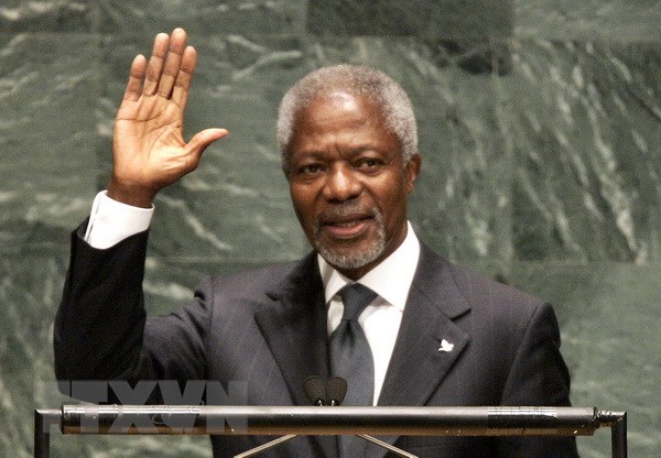 Nguyên Tổng Thư ký Liên hợp quốc, ông Kofi Annan. (Nguồn: AFP/TTXVN)