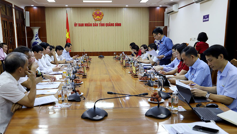 Đoàn khảo sát Ủy ban Pháp luật của Quốc hội khóa XV làm việc tại Quảng Bình