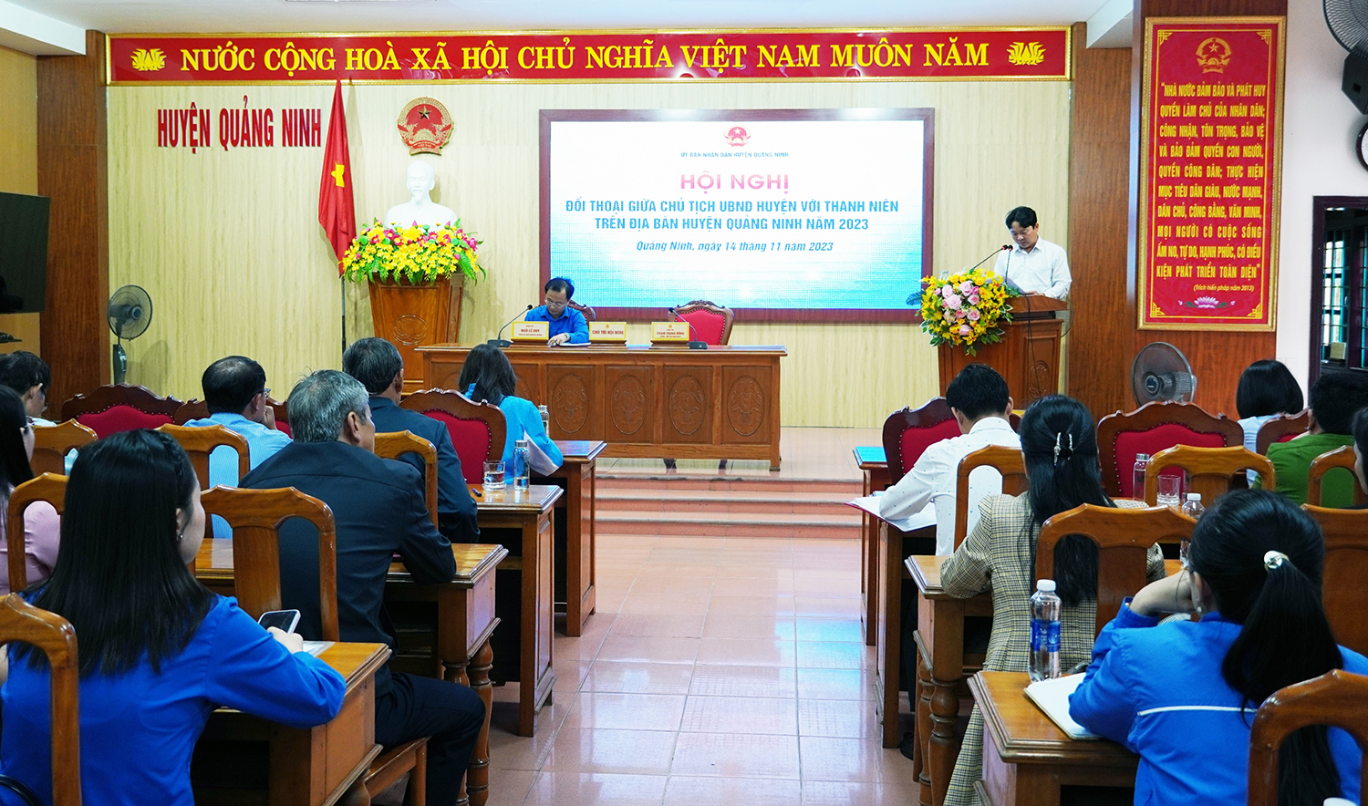 Quảng Ninh: Đối thoại giữa Chủ tịch UBND huyện với thanh niên