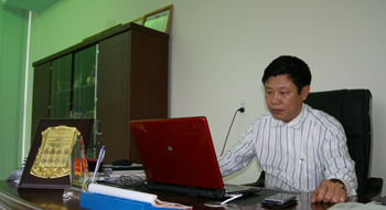 Anh Trần Văn Diến, Chủ tịch Hội đồng thành viên Công ty TNHH Diến Hồng. Ảnh: Minh Văn.