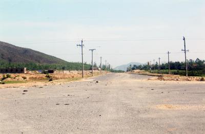 Hạ tầng kỹ thuật Khu kinh tế đang được đầu tư xây dựng.