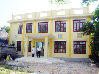 Trạm y tế xã Quảng Lưu vừa được xây mới.