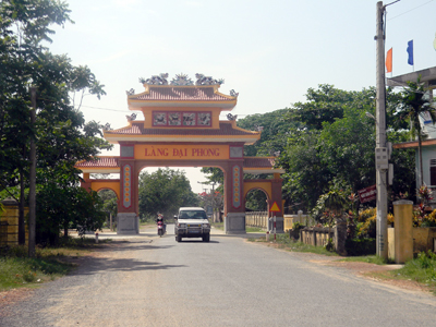 Một góc làng Đại Phong, nơi từng nổi tiếng với danh hiệu Lá cờ đầu trong nông nghiệp toàn miền Bắc.