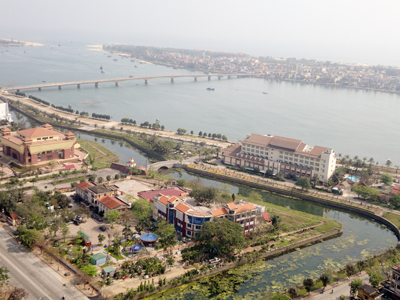 Một góc thành phố Đồng Hới hôm nay.