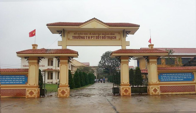 Trường THPT số 1 Bố Trạch đã sẵn sàng cho học sinh đi học vào ngày 3-10.