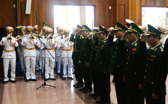 Đoàn đại biểu Bộ Tư lệnh Biên phòng, viếng Đại tướng Võ Nguyên Giáp.