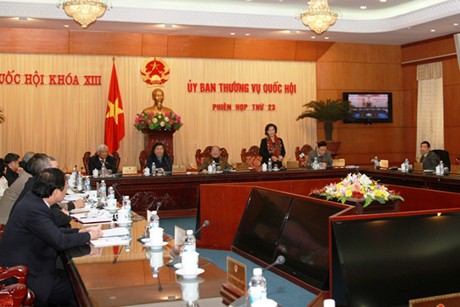Phiên họp thứ 23 của UBTVQH, sáng 23/12. Ảnh: VGP/Lê Sơn