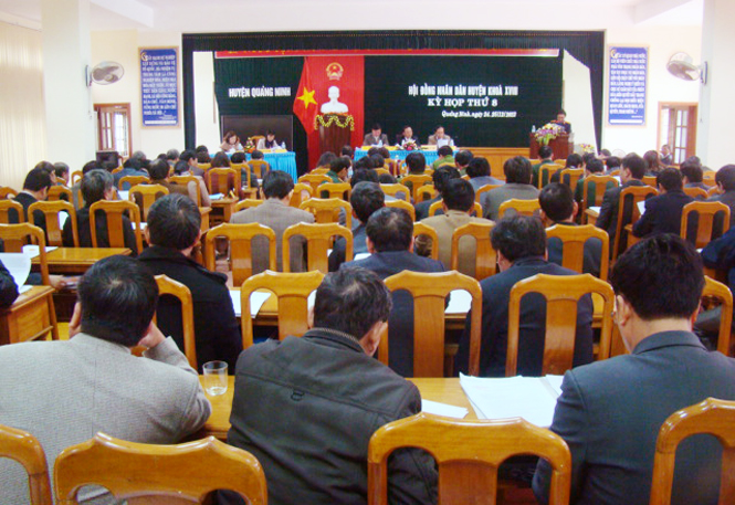 Kỳ họp thứ 8, Hội đồng nhân dân huyện Quảng Ninh khóa XVIII