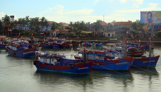 Đội tàu của xã Bảo Ninh ngày càng được đầu tư hiện đại với công suất lớn.