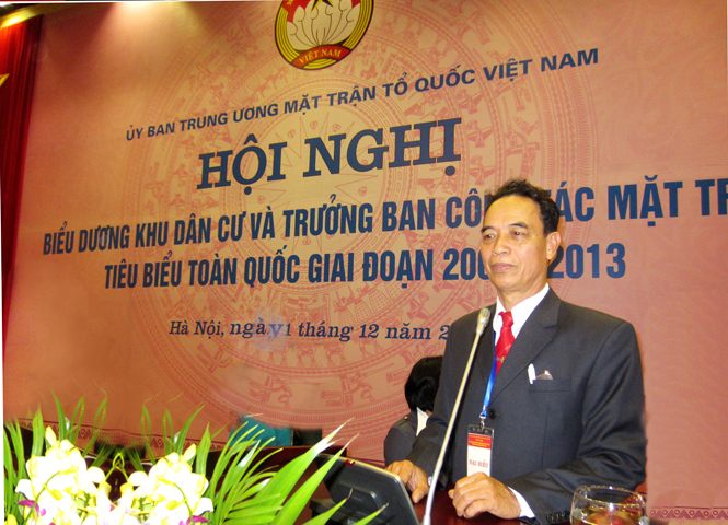 Ông Hồ Bá Diễn tại hội nghị  