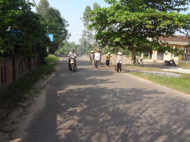 Ban công tác Mặt trận tổ dân phố 9, phường Bắc Nghĩa luôn chú trọng  đẩy mạnh công tác bảo vệ môi trường.