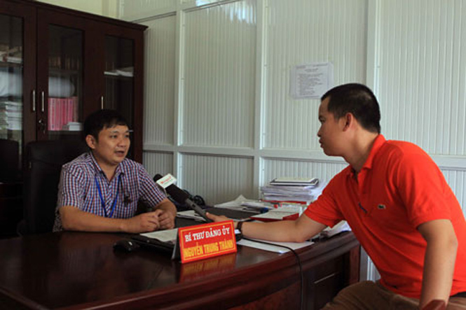   Ông Nguyễn Trung Thành - Bí thư Đảng ủy xã Mỹ Sơn bày tỏ bức xúc trước thông tin sai lệch về Công Phượng