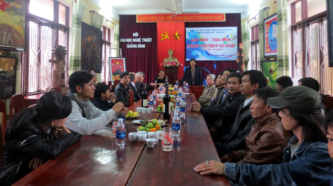 Phân hội Mỹ thuật gặp gỡ nhân kỷ niệm 63 năm Ngày truyền thống Mỹ thuật Việt Nam