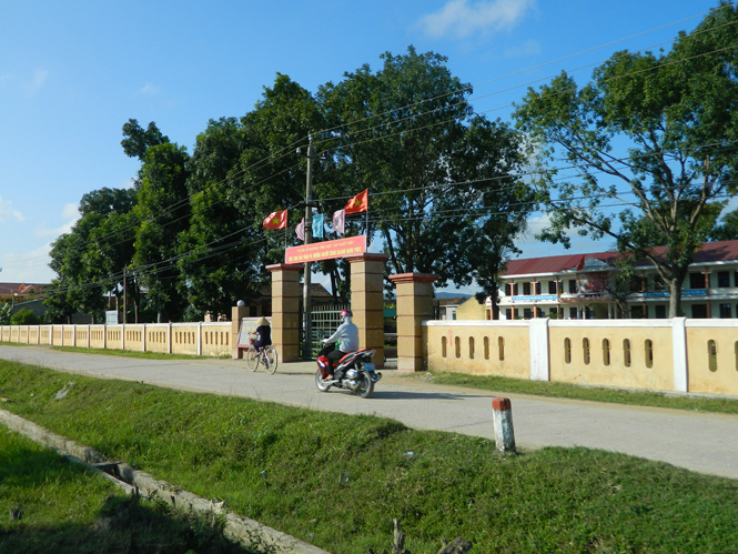 Hệ thống điện tại xã Quảng Tiên, thị xã Ba Đồn đã đạt chuẩn nông thôn mới.