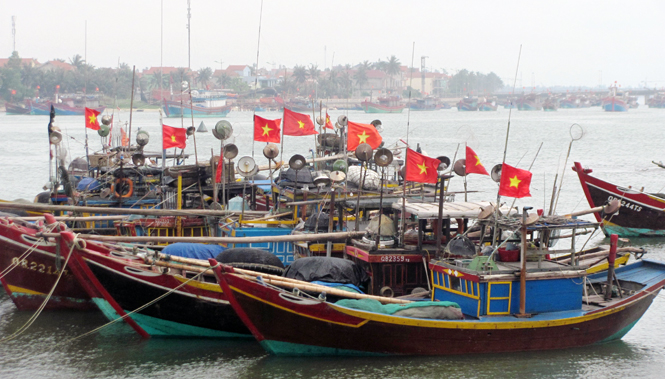 Ngư dân Bảo Ninh (Đồng Hới) sẵn sàng trước mùa biển mới.