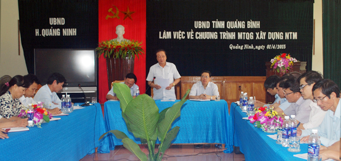 Đồng chí Trần Văn Tuân, Ủy viên Thường vụ Tỉnh ủy, Phó Chủ tịch UBND tỉnh, phát biểu kết luận tại buổi làm việc.
