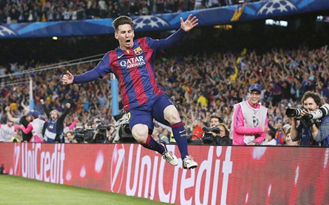 Messi đã thi đấu rất xuất sắc trong trận bán kết lượt đi (Ảnh: Reuters)