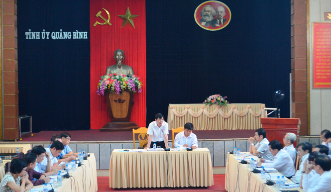 Đồng chí Nguyễn Trọng Đàm, Thứ trưởng Bộ Lao động-Thương binh và Xã hội, phát biểu kết luận buổi làm việc.