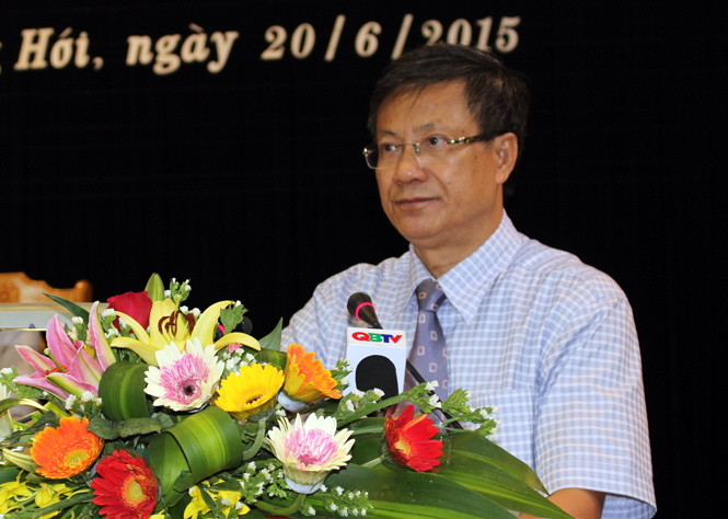 Đồng chí Lương Ngọc Bính, Ủy viên Trung ương Đảng, Bí thư Tỉnh ủy, Chủ tịch HĐND tỉnh kết luận hội nghị.