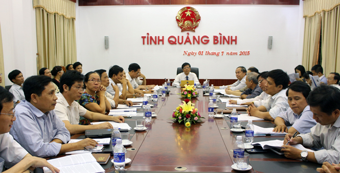 Hội nghị trực tuyến tại điểm cầu Quảng Bình