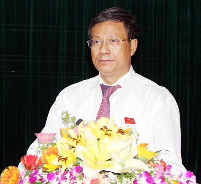 Đồng chí Lương Ngọc Bính, Ủy viên Trung ương Đảng, Bí thư Tỉnh ủy, Chủ tịch HĐND tỉnh kết luận tại kỳ họp