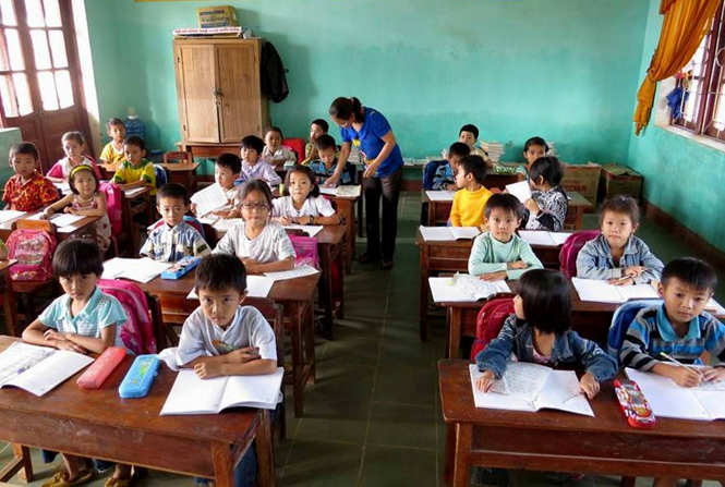 Cơ sở vật chất tại một số điểm trường trên địa bàn xã Quảng Minh cần được nâng cấp nhằm đáp ứng nhu cầu dạy và học.