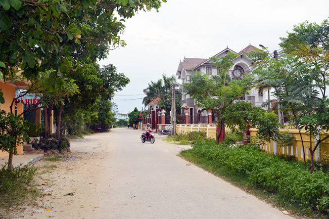 Bộ mặt nông thôn xã Duy Ninh (Quảng Ninh) ngày càng khang trang.