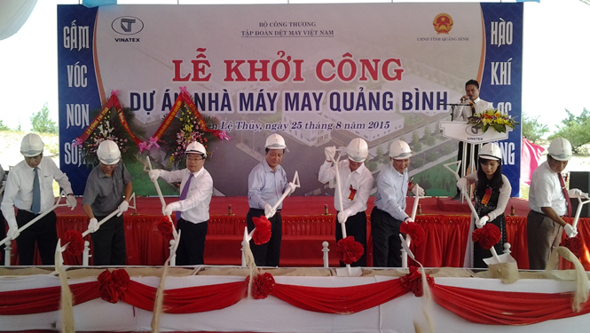 Lễ khởi công xây dựng Dự án Nhà máy may Quảng Bình