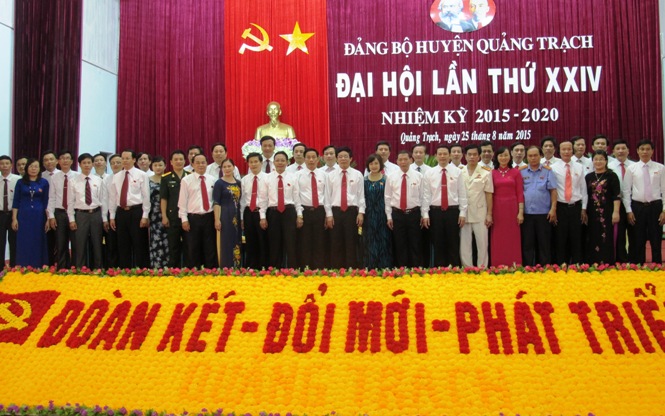  Ban Chấp hành Đảng bộ huyện Quảng Trạch lần thứ XXIV, nhiệm kỳ 2015 -2020