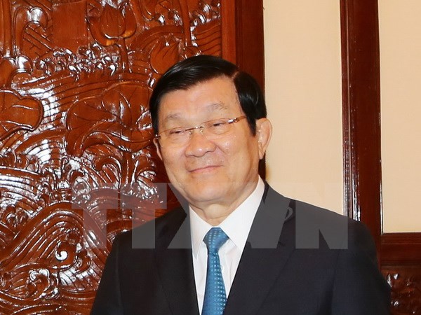 Chủ tịch nước Trương Tấn Sang. (Ảnh: Nguyễn Khang/TTXVN)