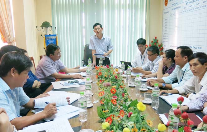 Đồng chí Nguyễn Ngọc Phương, TUV, Phó trưởng Đoàn đại biểu Quốc hội tỉnh phát biểu kết luận tại buổi giám sát