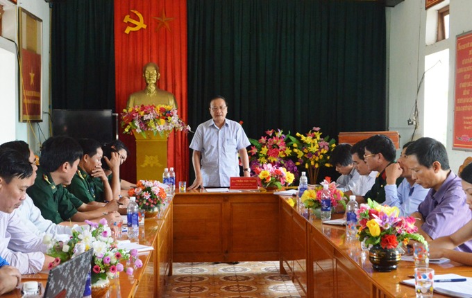 Đ/c Trần Văn Tuân, Phó Chủ tịch UBND tỉnh, Trưởng Ban chỉ đạo biển đảo kết luận buổi làm việc
