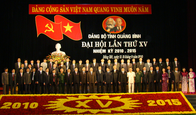 Ban Chấp hành Đảng bộ tỉnh lần thứ XV, nhiệm kỳ 2010-2015.