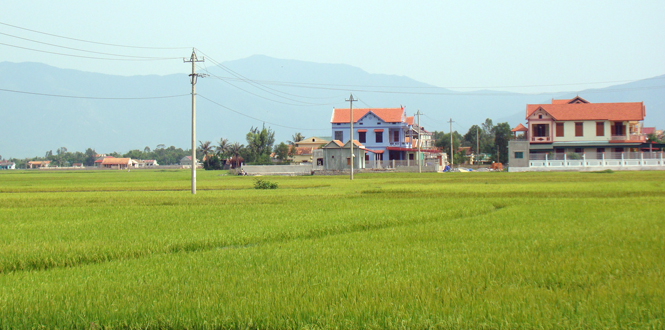 Bộ mặt nông thôn huyện Quảng Trạch ngày càng khởi sắc.