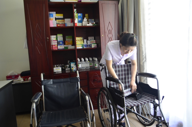 Khu nghỉ dưỡng Sun Spa Resort có 2 xe lăn luôn sẵn sàng phục vụ khách khuyết tật.