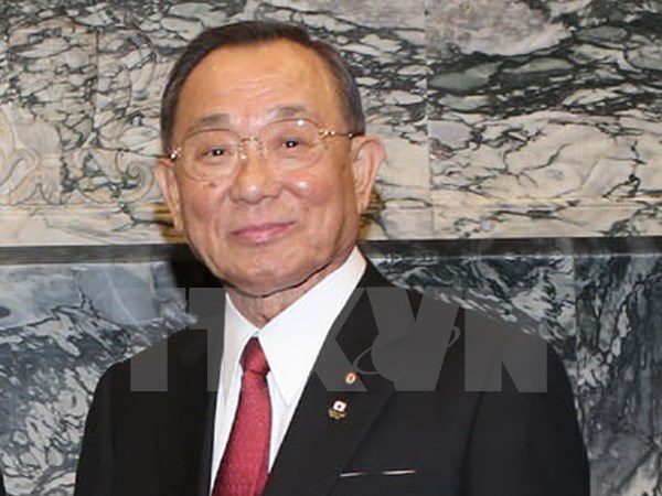 Chủ tịch Thượng viện Nhật Bản Yamazaki Masaaki. (Ảnh: Trí Dũng/TTXVN)