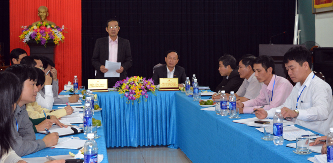  Đồng chí Trần Công Thuật, Phó Bí thư Thường trực Tỉnh ủy kết luận tại buổi làm việc.