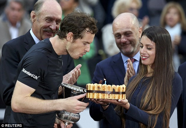  Murray vô địch đúng ngày sinh nhật của mình. (Nguồn: Reuters)