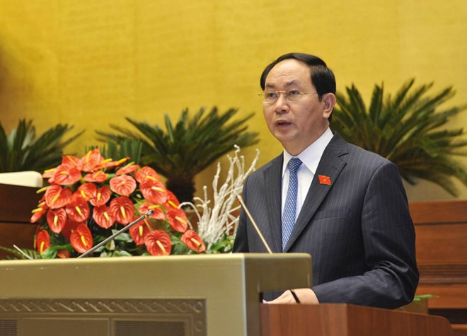 Chủ tịch nước Trần Đại Quang. (Ảnh: Phương Hoa/TTXVN)