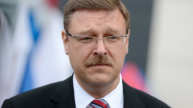 Chủ tịch Ủy ban Hội đồng Liên bang Nga về các vấn đề quốc tế, ông Konstantin Kosachev. (Nguồn: RIA Novosti)