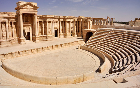Thành phố cổ Palmyra của Syria đang bị tàn phá bởi chiến tranh (Ảnh: IBTimes)