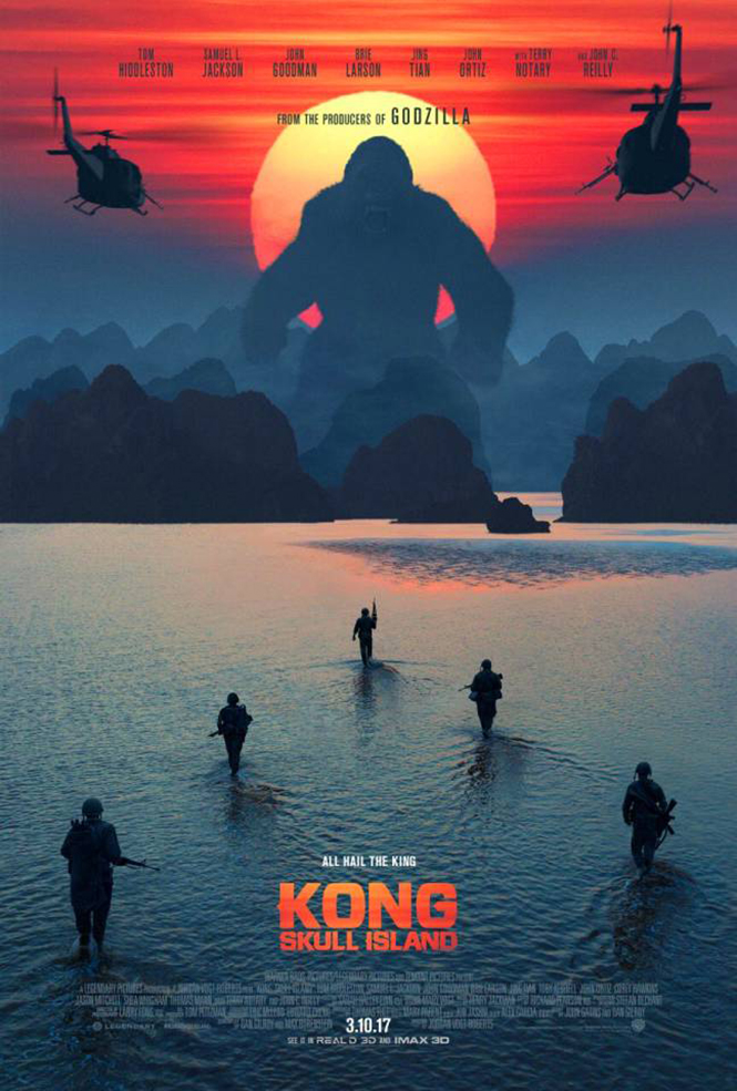 Poster quảng bá của bộ phim “Kong: Skull Island”.