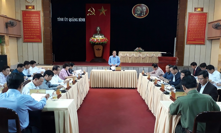 Đồng chí Bí thư Tỉnh ủy Hoàng Đăng Quang phát biểu kết luận hội nghị
