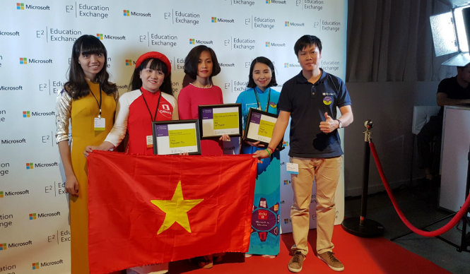 Đoàn Việt Nam đạt được nhiều giải thưởng - Ảnh: Microsoft Việt Nam