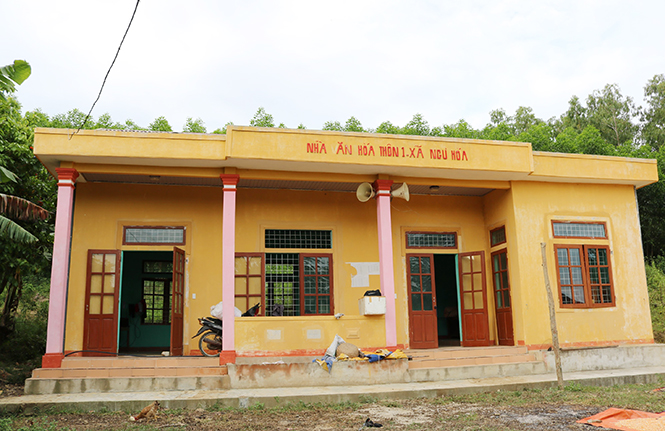 Nhà văn hoá thôn 1, xã Ngư Hoá được xây dựng khang trang phục vụ nhu cầu sinh hoạt của nhân dân.