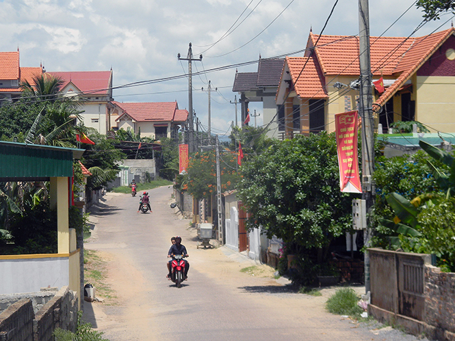 Một góc xã Quang Phú (TP. Đồng Hới)- địa phương đầu tiên trong tỉnh cán đích NTM. Ảnh: T.Long
