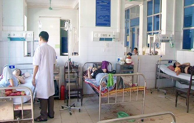 Bệnh viện đa khoa huyện Bố Trạch điều trị cho nhiều bệnh nhân bị tai nạn do máy phát điện.